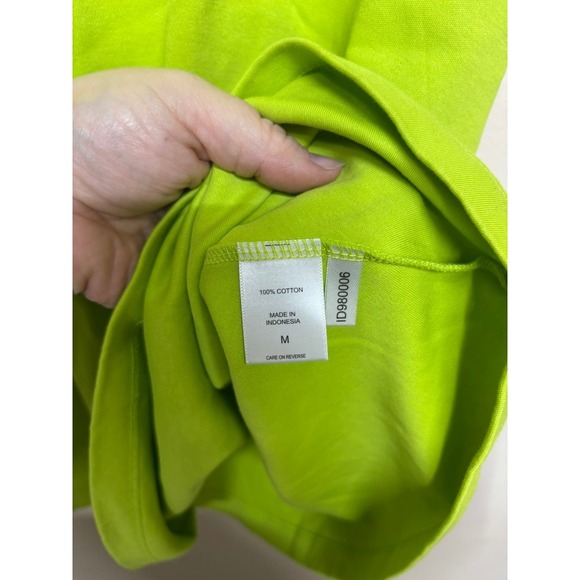 NY&C Green Sleeveless Fit Flare Dress Size Medium Keyhole Neck Casual Everyday - Picture 4 of 5